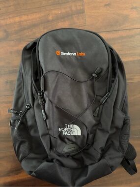 NWOT The North Face Black Backpack with company logo